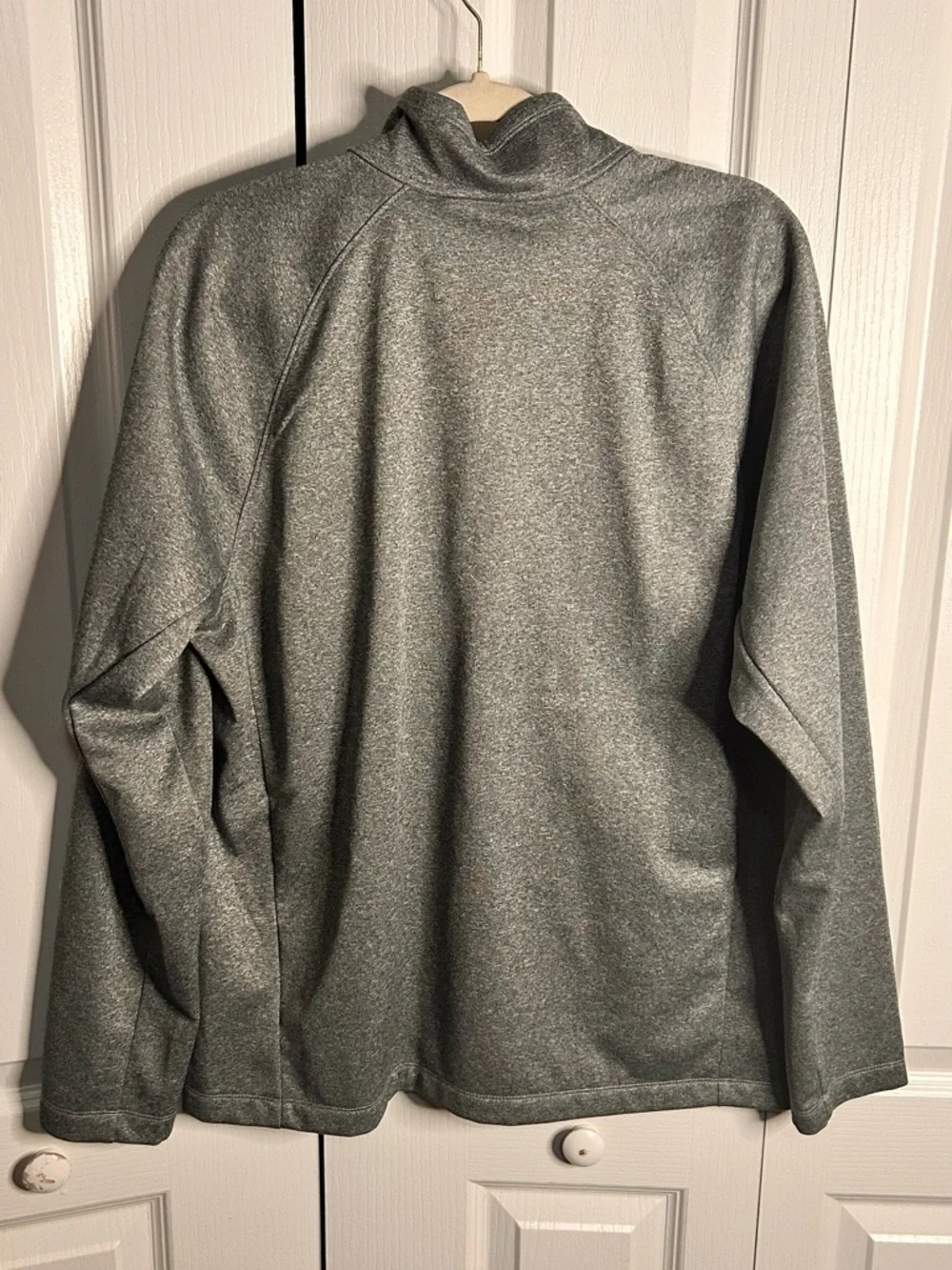 The North Face Men's Gray Full-Zip Softshell Full Zip Jacket Colliers Logo Large